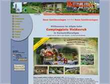 Tablet Screenshot of camping-oberallgaeu.de